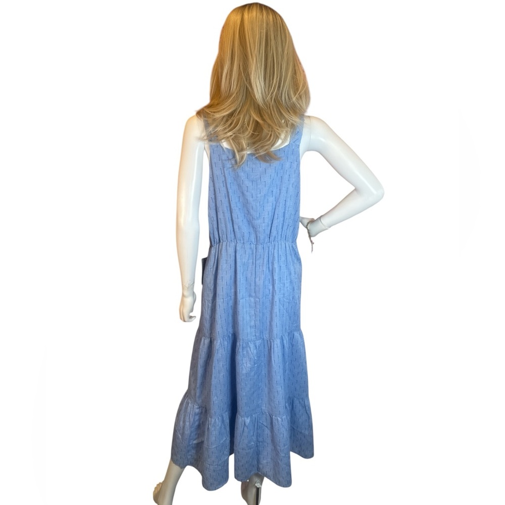 Adelyn Rae Sky Blue Sleeveless Tiered Maxi Dress NWT - Picture 5 of 9